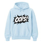 Classic Pop Art Comic Splash Oops Slogan Unisex Hoodie