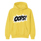 Classic Pop Art Comic Splash Oops Slogan Unisex Hoodie