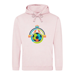 Colourful Crown Ball FiFa Printed Unisex Hoodie