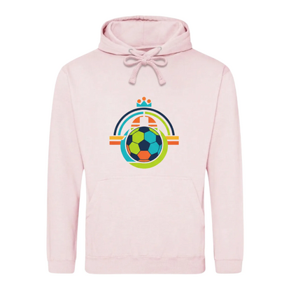 Colourful Crown Ball Football Printed Unisex Hoodie