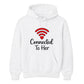 Connected To Her Wi-Fi Heart Groom Unisex Hoodie