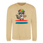 Cool Raccoon Rainbow Beret Pride Month Unisex Sweatshirt