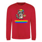 Cool Raccoon Rainbow Beret Pride Month Unisex Sweatshirt