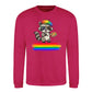 Cool Raccoon Rainbow Beret Pride Month Unisex Sweatshirt