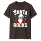 Cool Santa Rocks Graphic Christmas Unisex T-Shirt