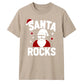 Cool Santa Rocks Graphic Christmas Unisex T-Shirt