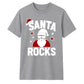 Cool Santa Rocks Graphic Christmas Unisex T-Shirt