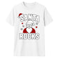 Cool Santa Rocks Graphic Christmas Unisex T-Shirt