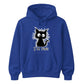 Crazy Scruffy Cat I'm Fine Slogan Graphic Unisex Hoodie