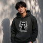 Crazy Scruffy Cat I'm Fine Slogan Graphic Unisex Hoodie