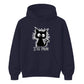 Crazy Scruffy Cat I'm Fine Slogan Graphic Unisex Hoodie