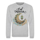 Crescent Moon & Lantern Eid Mubarak Printed Unisex Sweatshirt