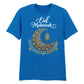 Crescent Moon & Lantern Eid Mubarak Printed Unisex T-Shirt