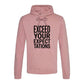 Crisp Exceed Your Expectations Slogan Unisex Hoodie