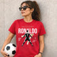 Cristiano Ronaldo No7 Graphic Football Printed Unisex Tshirt