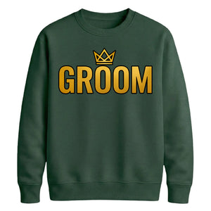 Crown Wedding Stag Groom Unisex Sweatshirt