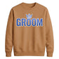 Crown Wedding Stag Groom Unisex Sweatshirt