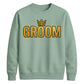 Crown Wedding Stag Groom Unisex Sweatshirt