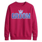 Crown Wedding Stag Groom Unisex Sweatshirt