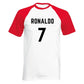 Custom Name Number Raglan Football Player Personalised T-Shirt