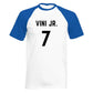 Custom Name Number Raglan Football Player Personalised T-Shirt