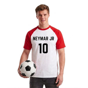 Custom Name Number Raglan Football Player Personalised T-Shirt