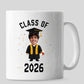 Custom Photo Mug Class of 2026 Graduation Gift for Him or Her