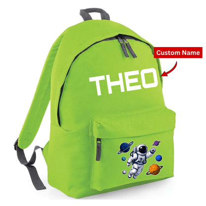 Personalised Astronaut Kids Backpack with Custom Name - Large Size