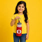 Kids Water Bottle with Custom Initial & Name Personalised Water Bottle