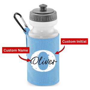 Kids Water Bottle with Custom Initial & Name Personalised Water Bottle