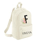 Bunny Kids Backpack with Custom Initial & Name - Small Size