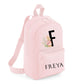 Bunny Kids Backpack with Custom Initial & Name - Small Size