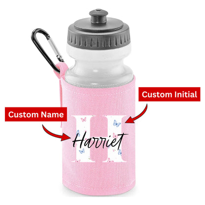 Custom Initial & Name Kids Water Bottle