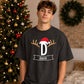 Custom Christmas Reindeer Initial Christmas Oversized T-Shirt
