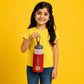 Personalised Rainbow Pencil Kids Water Bottle with Custom Name