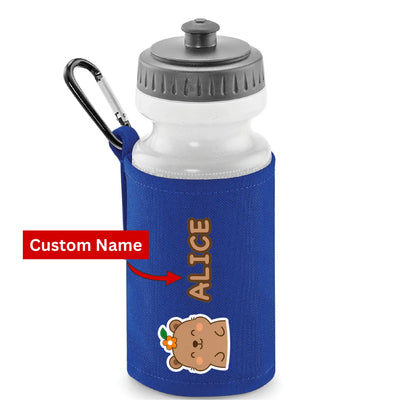 Personalised Rainbow Pencil Kids Water Bottle with Custom Name