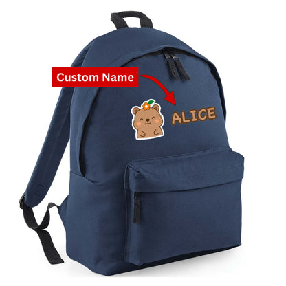 Personalised Rainbow Pencil Kids Backpack  with Custom Name - Large Size