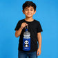 Personalised Panda Kids Water Bottle with Custom Name