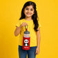 Personalised Panda Kids Water Bottle with Custom Name