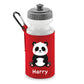Personalised Panda Kids Water Bottle with Custom Name