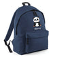 Personalised Panda Kids Backpack with Custom Name - Large Size