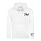 Custom Dad Est Names on Sleeve Father’s Day Printed Unisex Hoodie