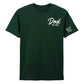 Custom Dad Est Names on Sleeve Fathers Day Printed Unisex T-Shirt