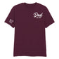 Custom Dad Est Names on Sleeve Fathers Day Printed Unisex T-Shirt
