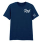 Custom Dad Est Names on Sleeve Fathers Day Printed Unisex T-Shirt