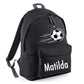 Personalised Football Kids Backpack with Custom Name - Large Size