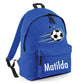 Personalised Football Kids Backpack with Custom Name - Large Size
