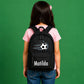 Personalised Football Kids Backpack with Custom Name - Large Size