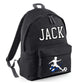 Personalised Football Player Kids Backpack with Custom Name - Large Size