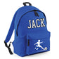 Personalised Football Player Kids Backpack with Custom Name - Large Size